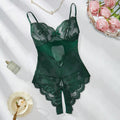 Green bodysuit lingerie