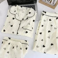 Black hearts 3 pieces pijama set