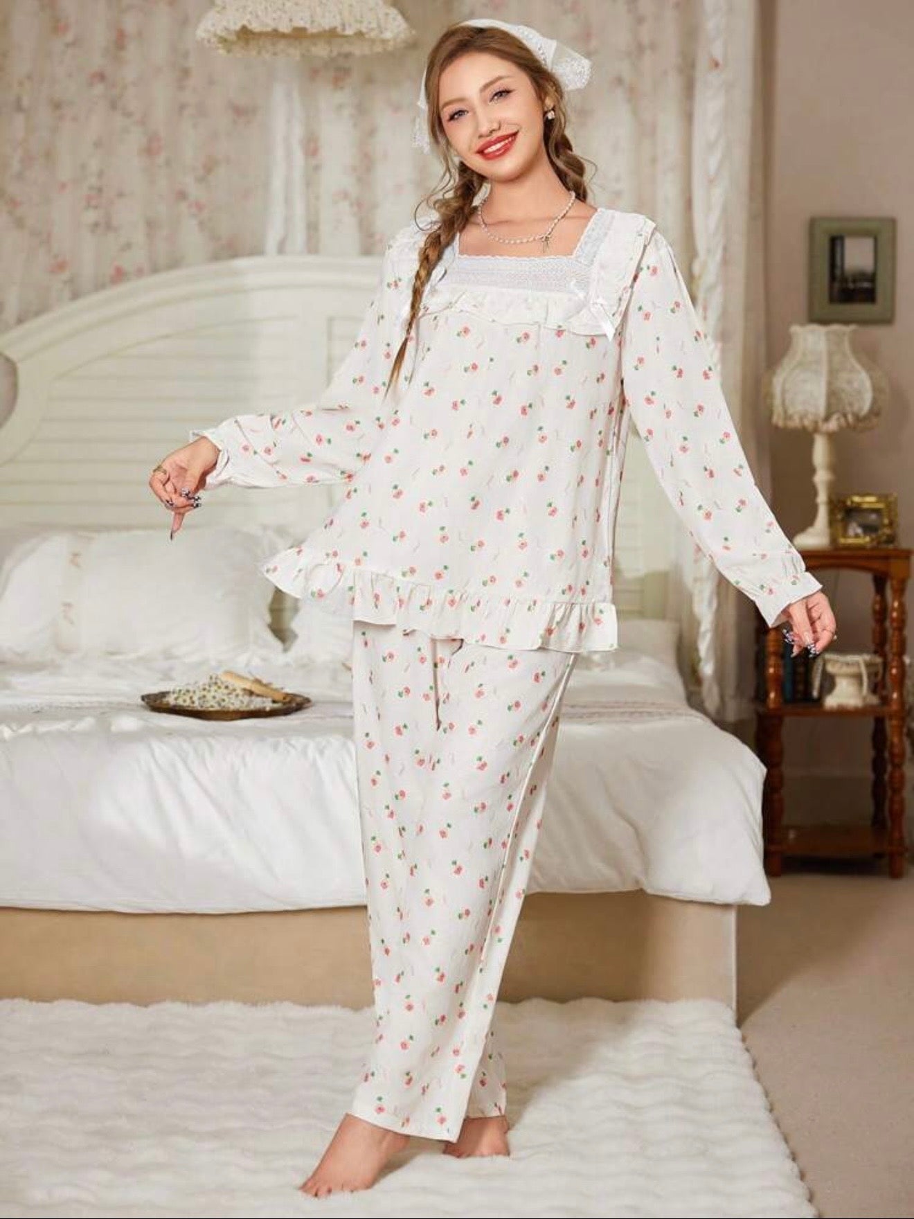 Ruffle pajama set