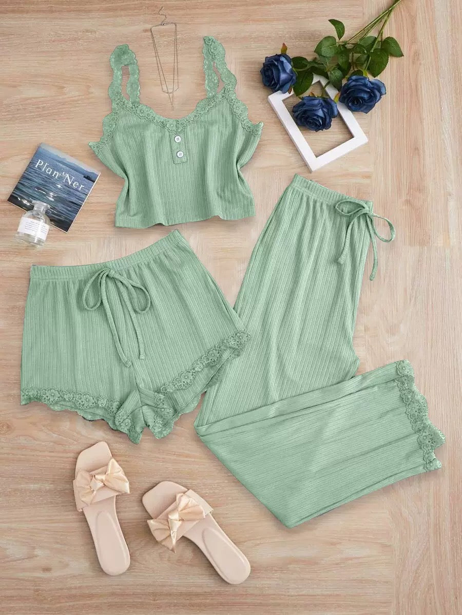 Women pijama 3 pieces set