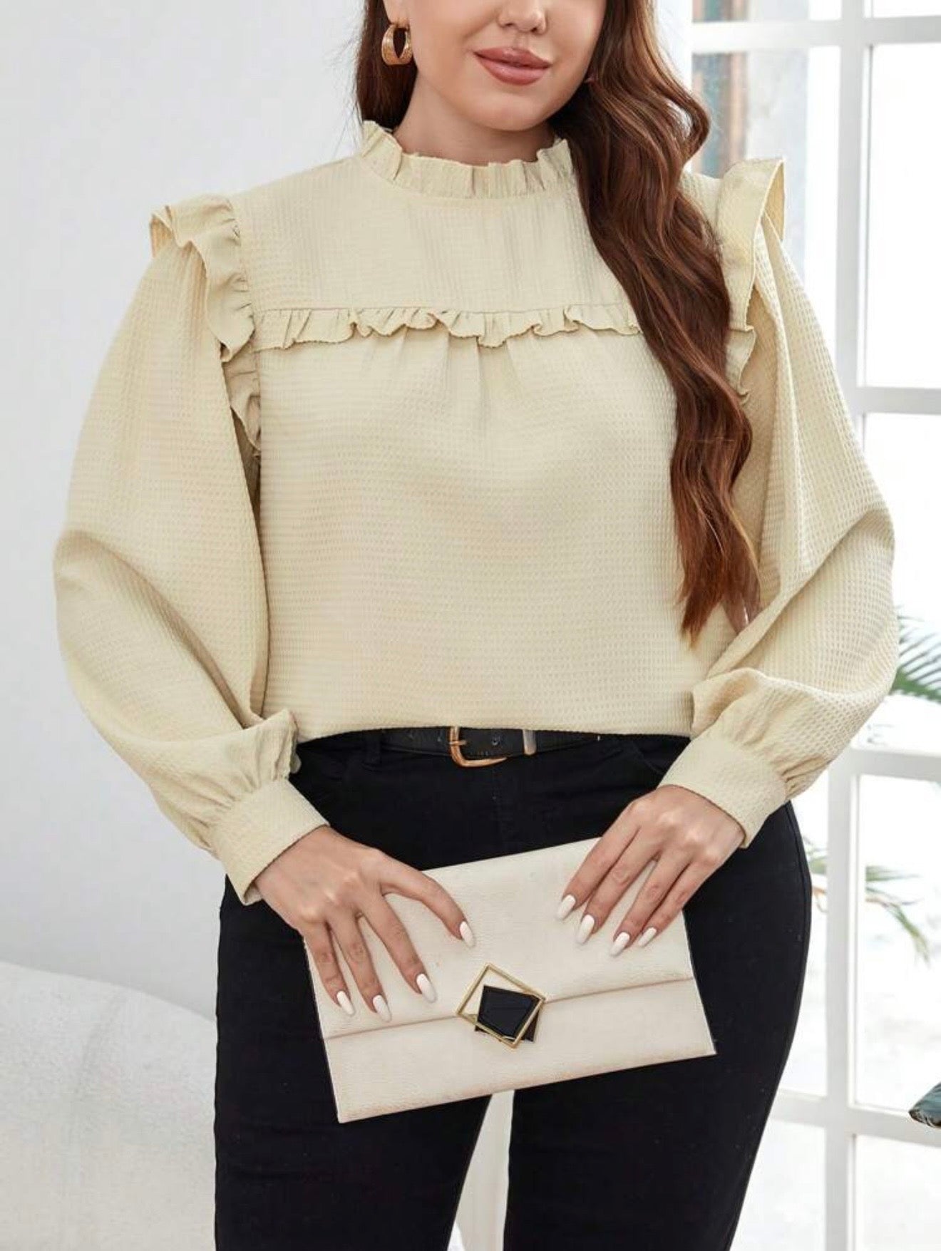 Shein plus size women blouse