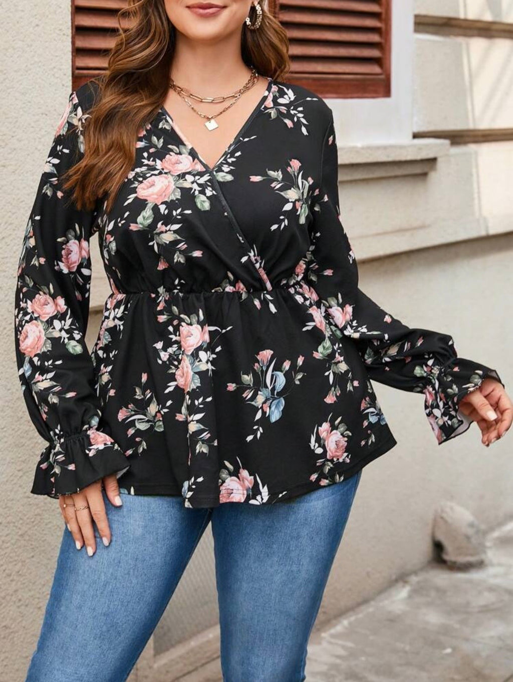 Shein plus size blouse