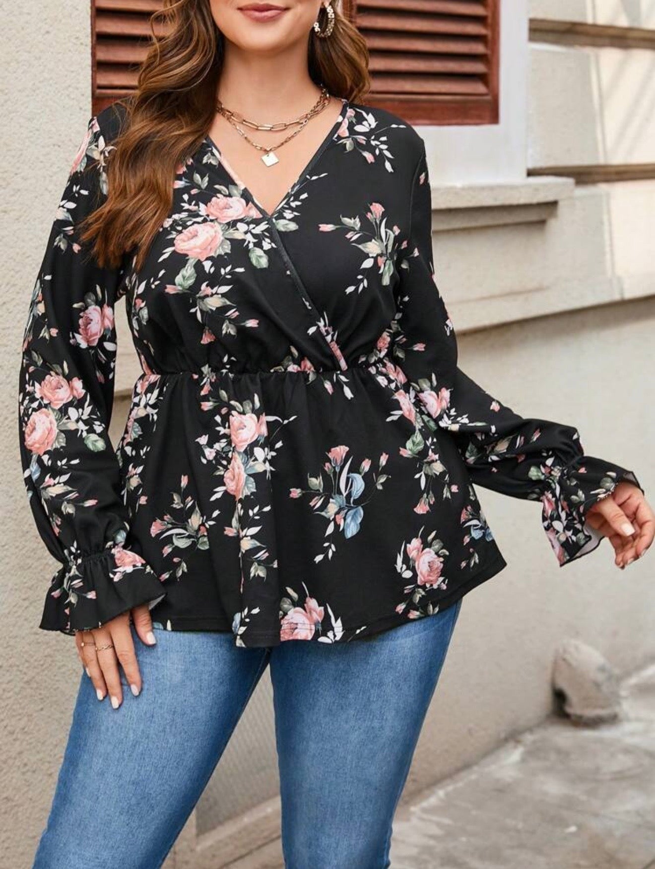 Shein plus size blouse