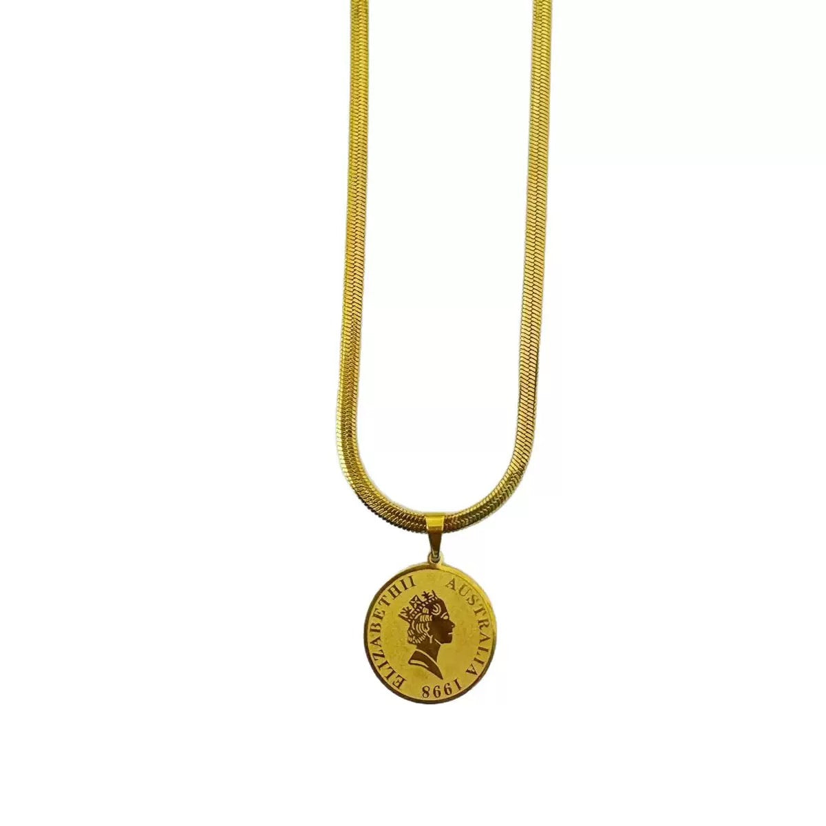 Foreign coin necklace