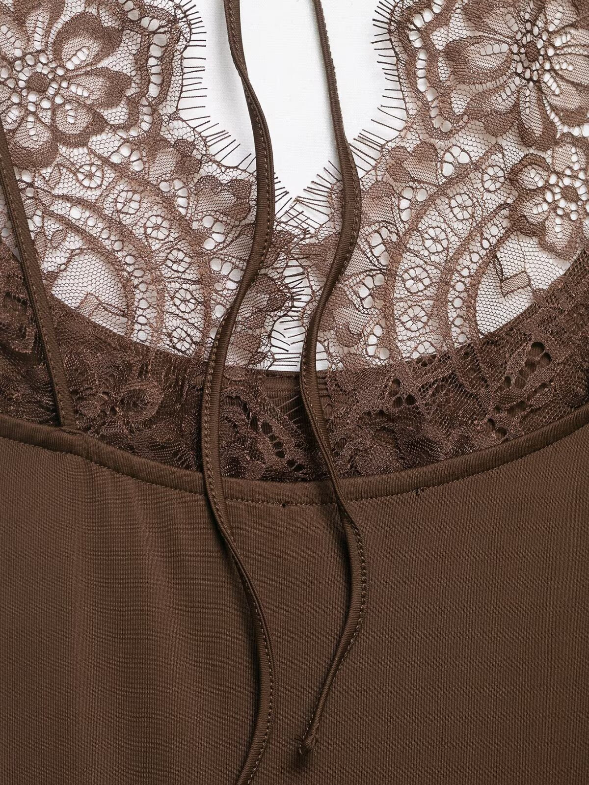 White lace bodysuit
