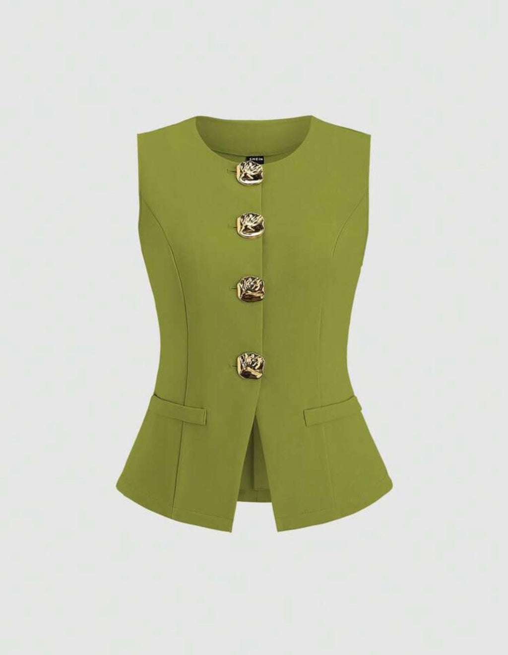 Woman green set (vest+skirt)