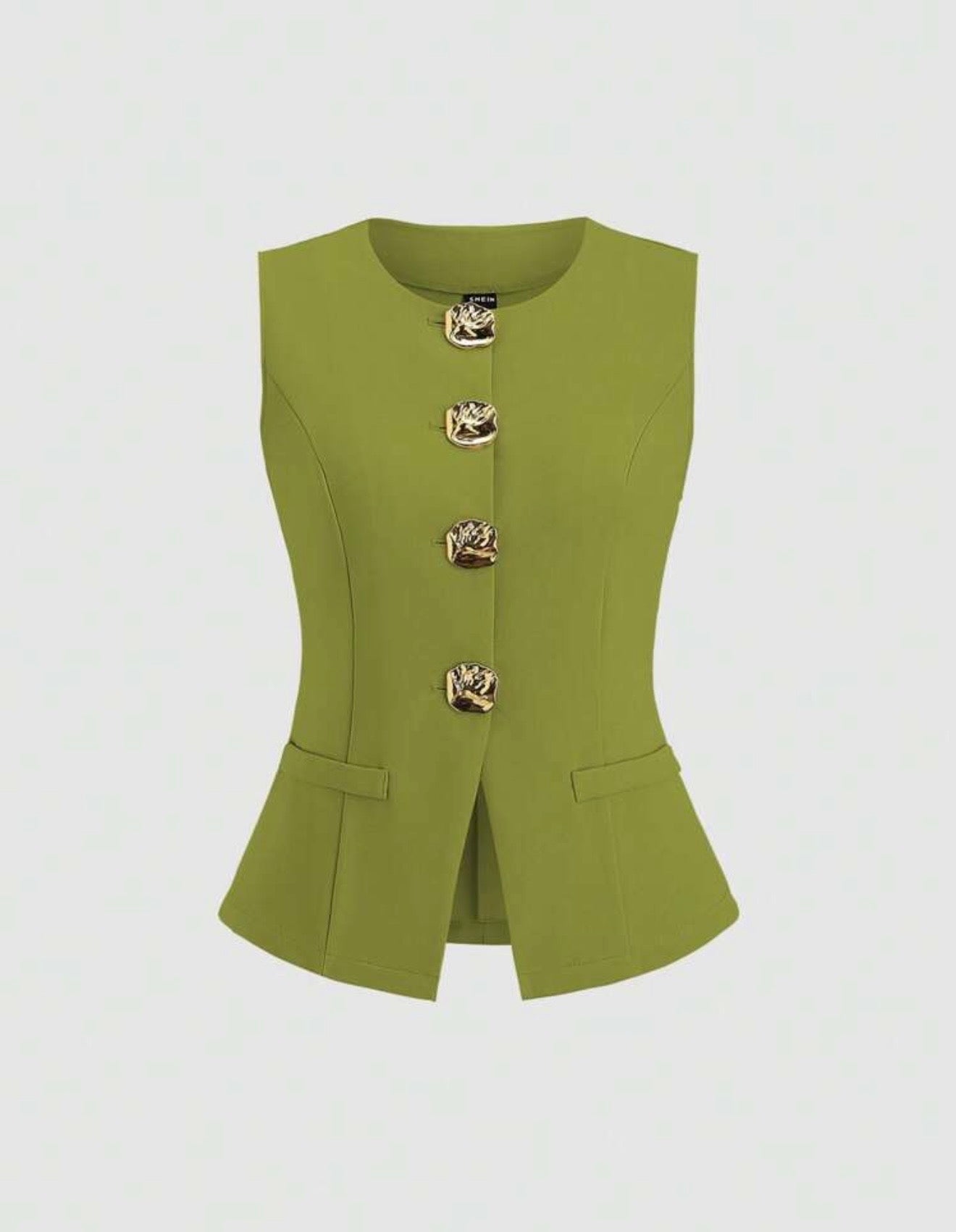 Woman green set (vest+skirt)
