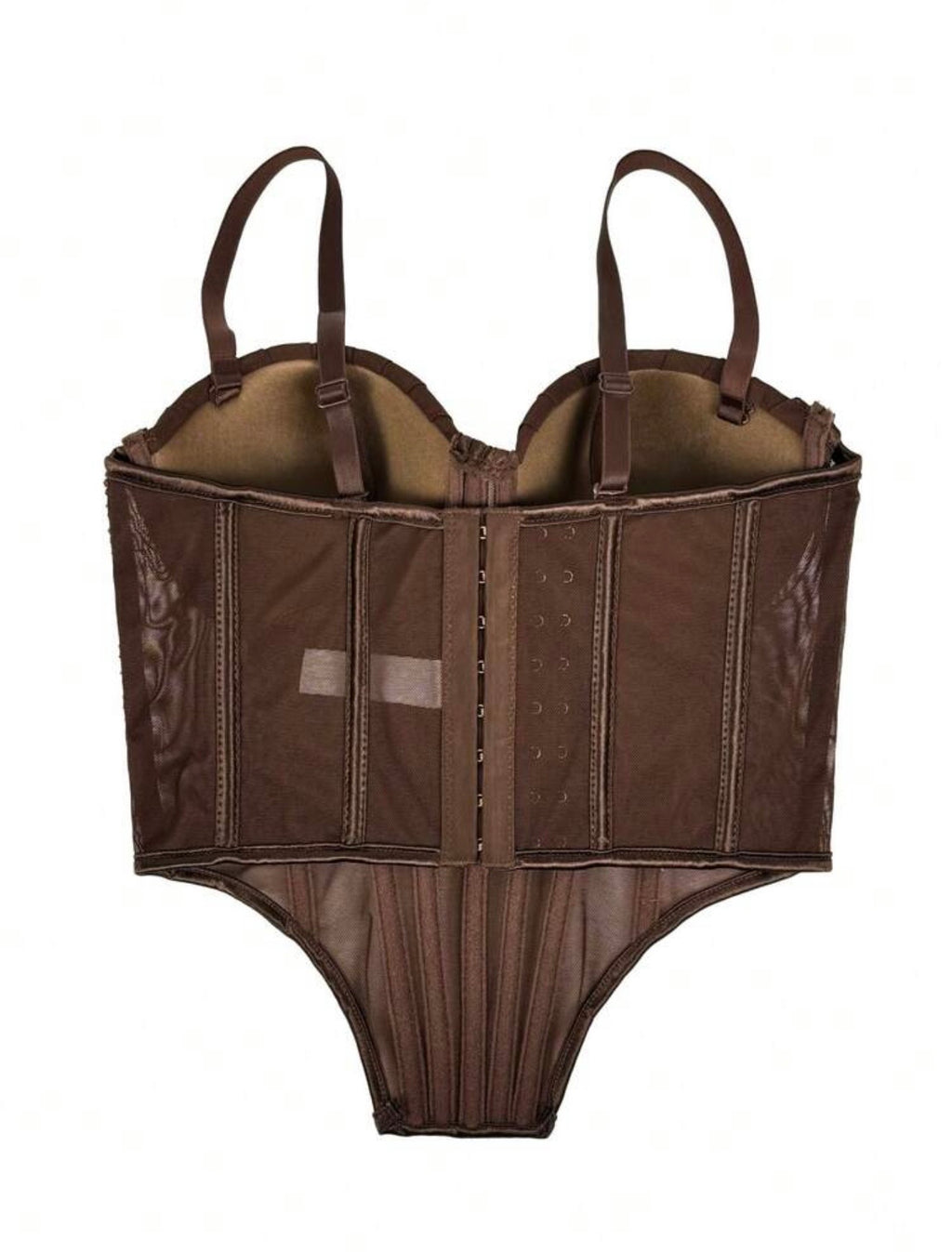 Brown corset with strass