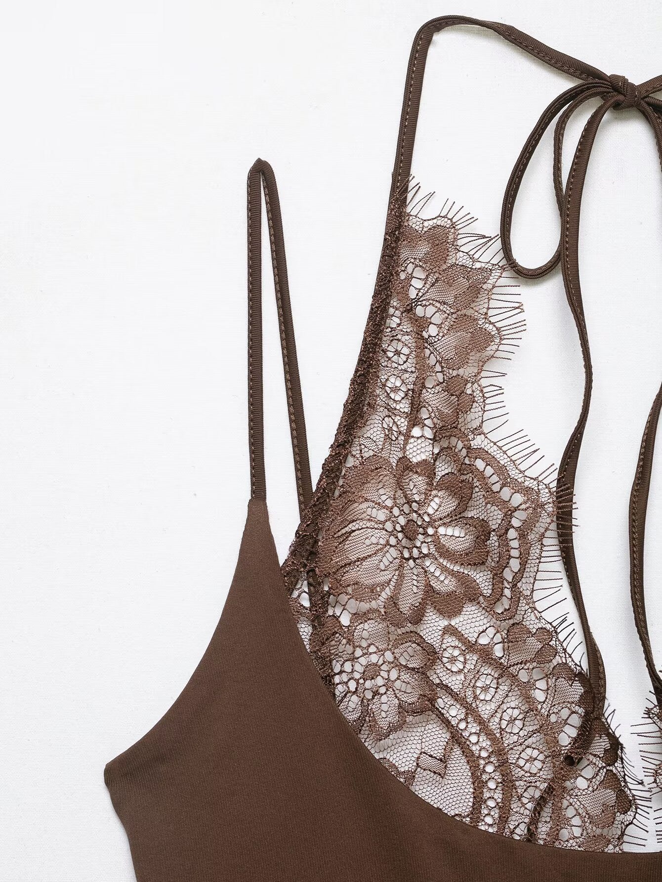 White lace bodysuit