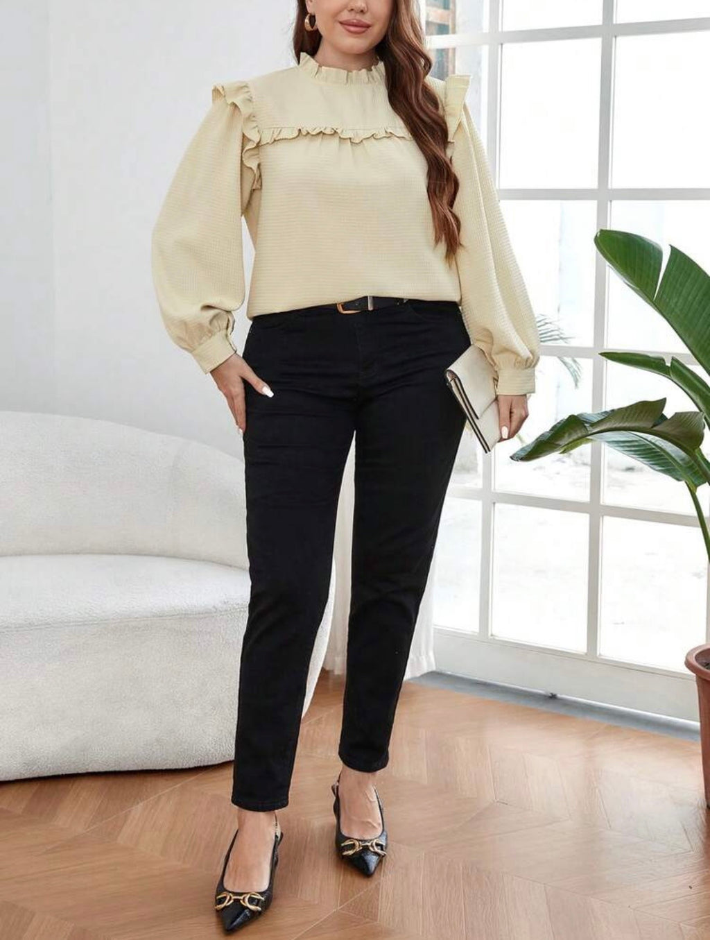 Shein plus size women blouse