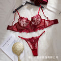 Red corset 2 pieces lingerie set