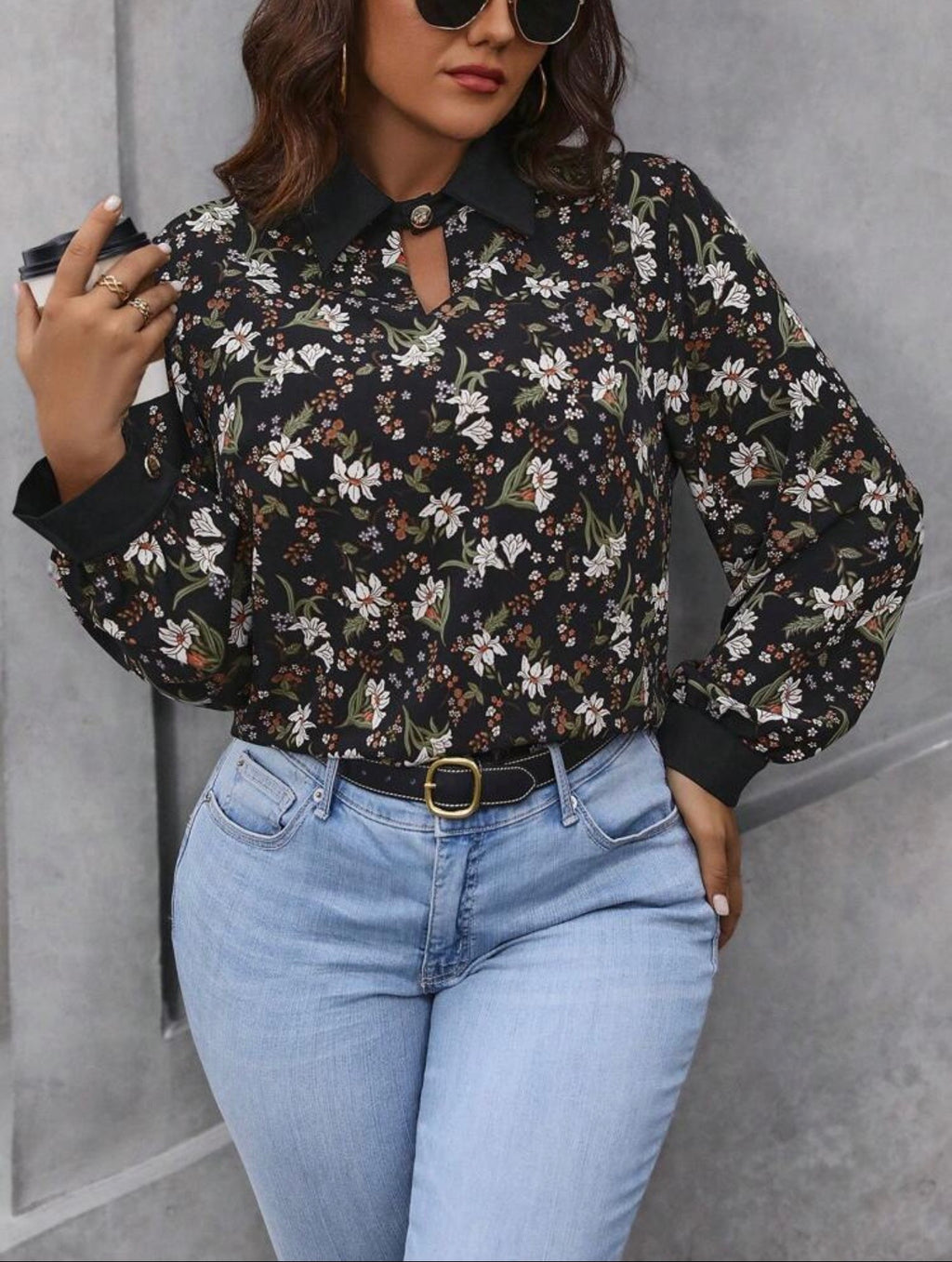 Shein plus size blouse