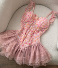 Girly baby doll lingerie set