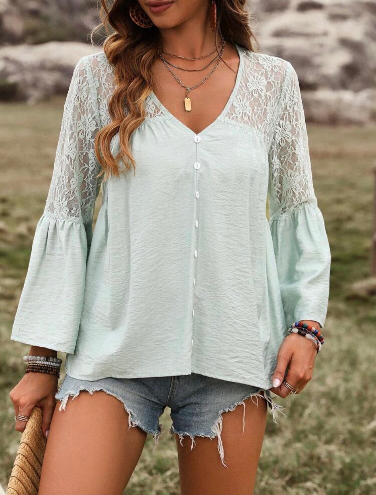 Shein lace blouse