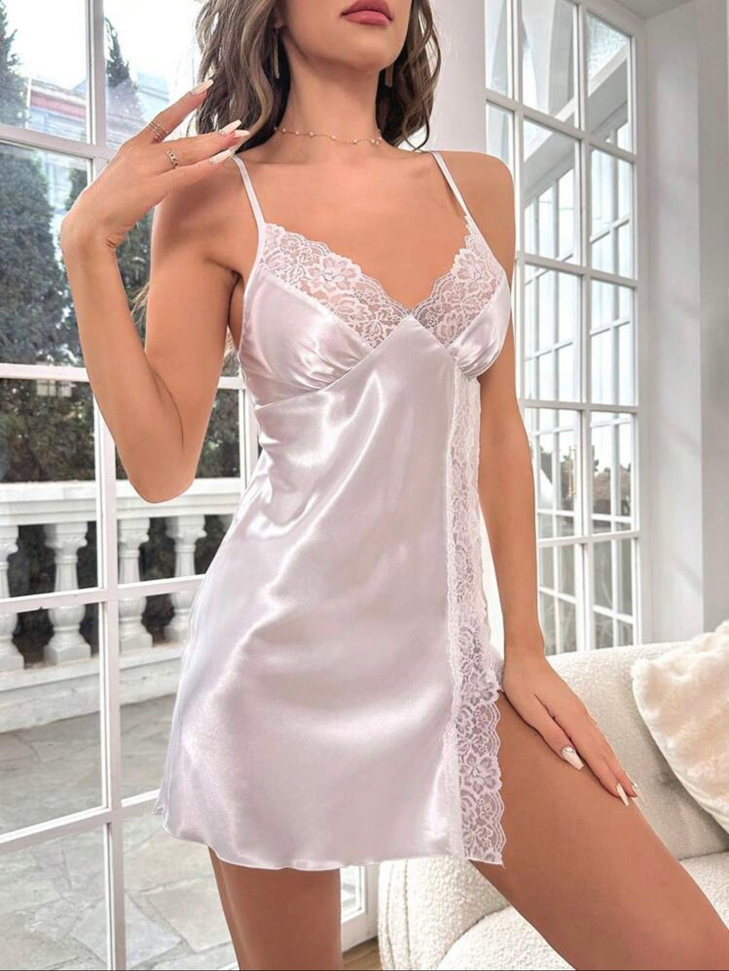 Satin nigh dress