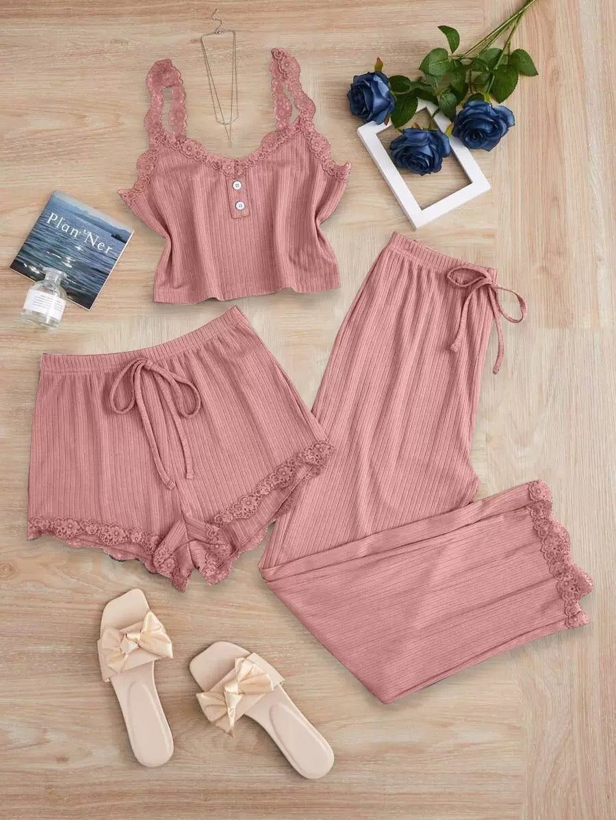 Women pijama 3 pieces set