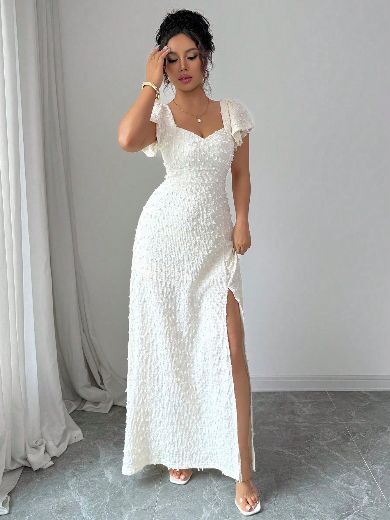 White elegant dress