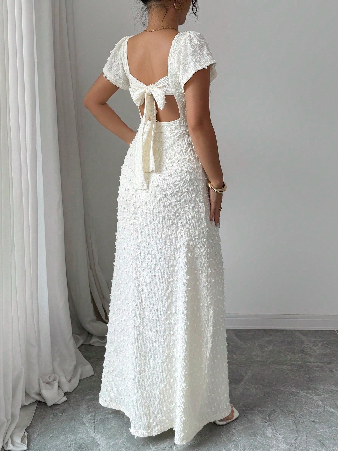 White elegant dress