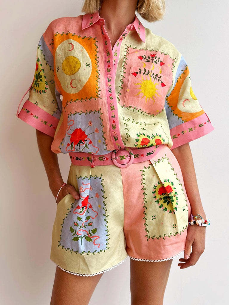 Colorful linen set