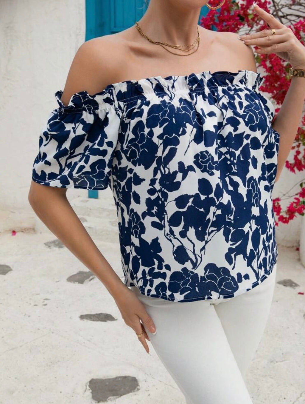 Shein off shoulder blouse