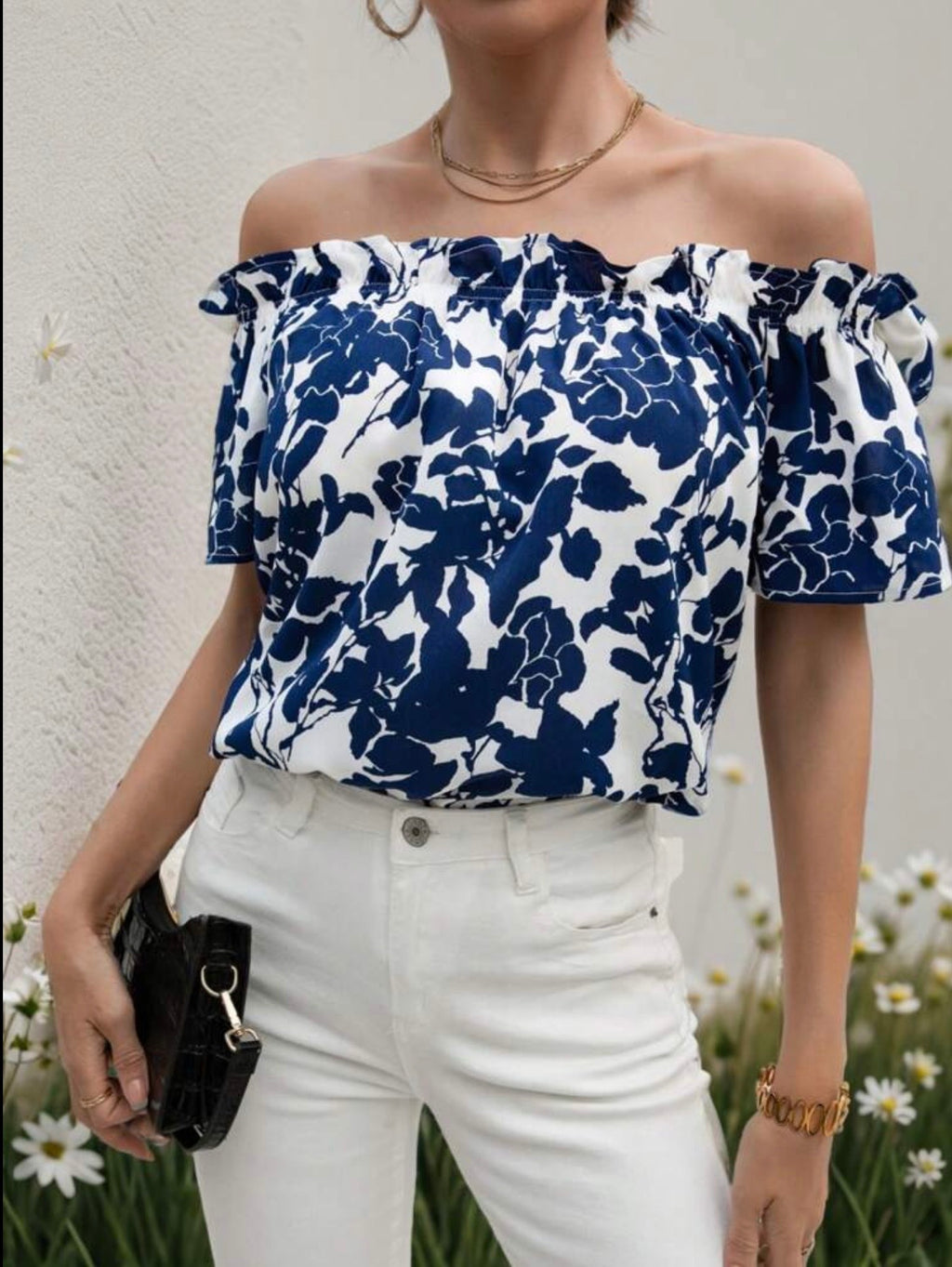 Shein off shoulder blouse