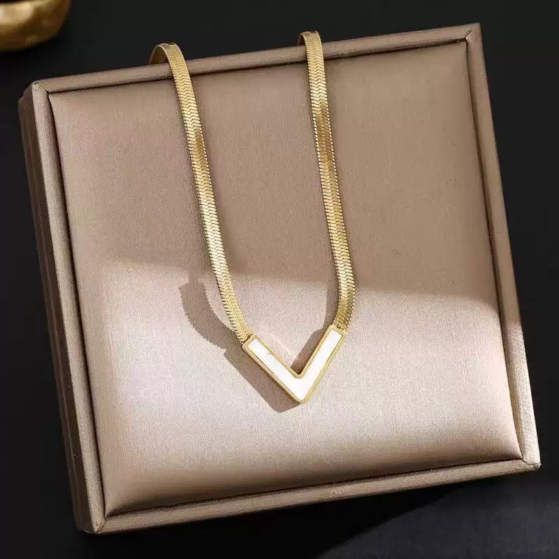 V necklace