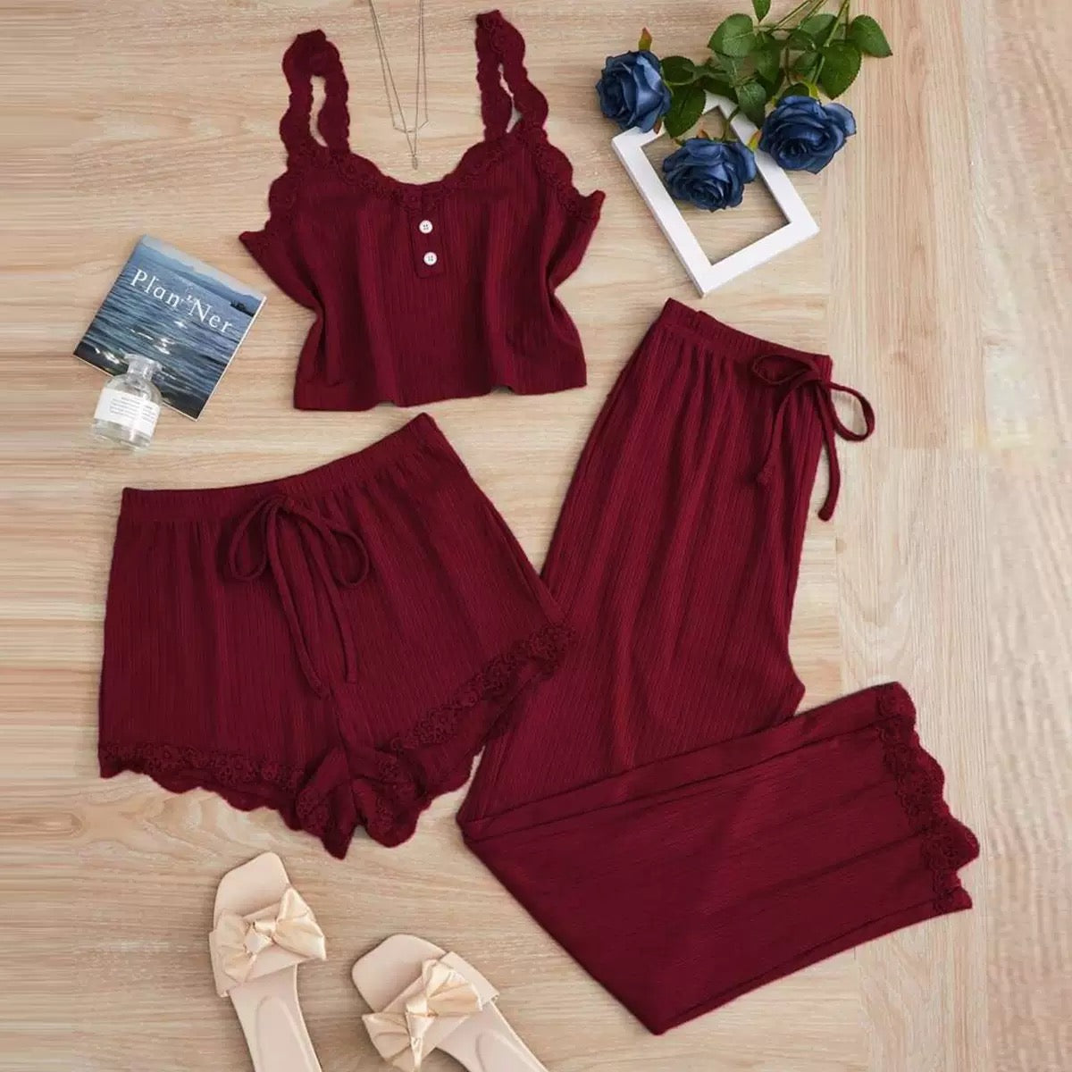 Women pijama 3 pieces set