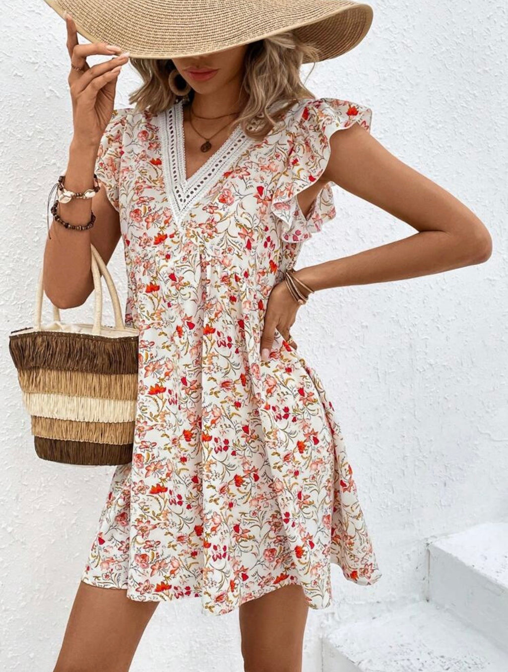 Shein floral dress