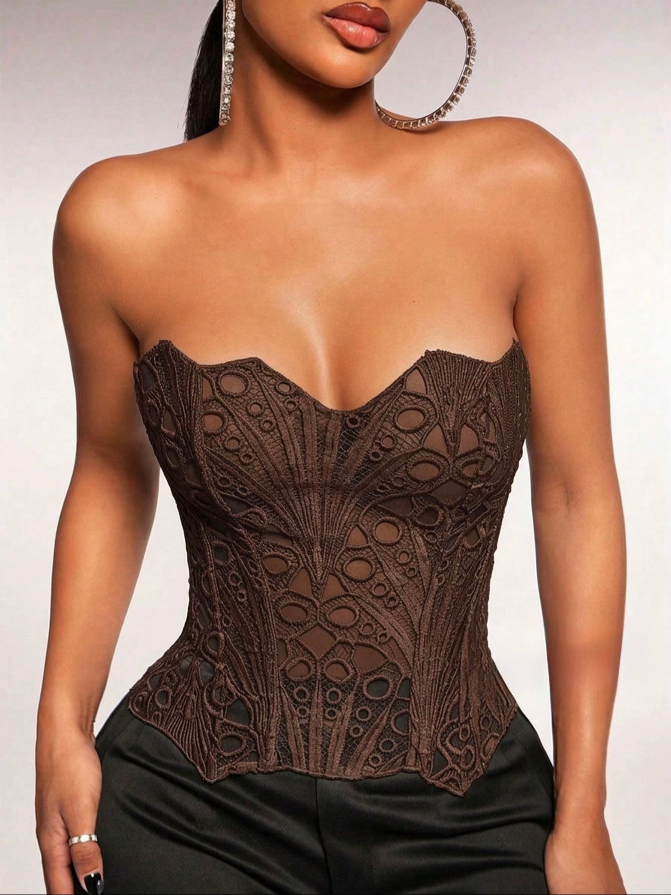 Brown corset