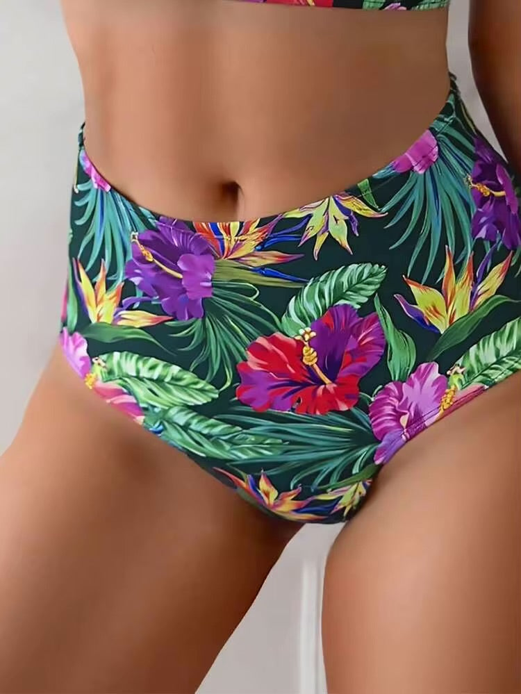 Flowery swimwear 2 pieces