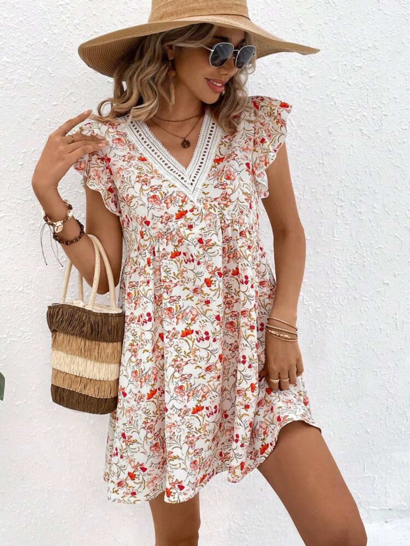 Shein floral dress