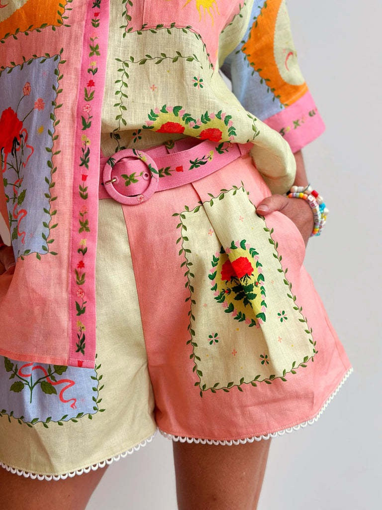 Colorful linen set