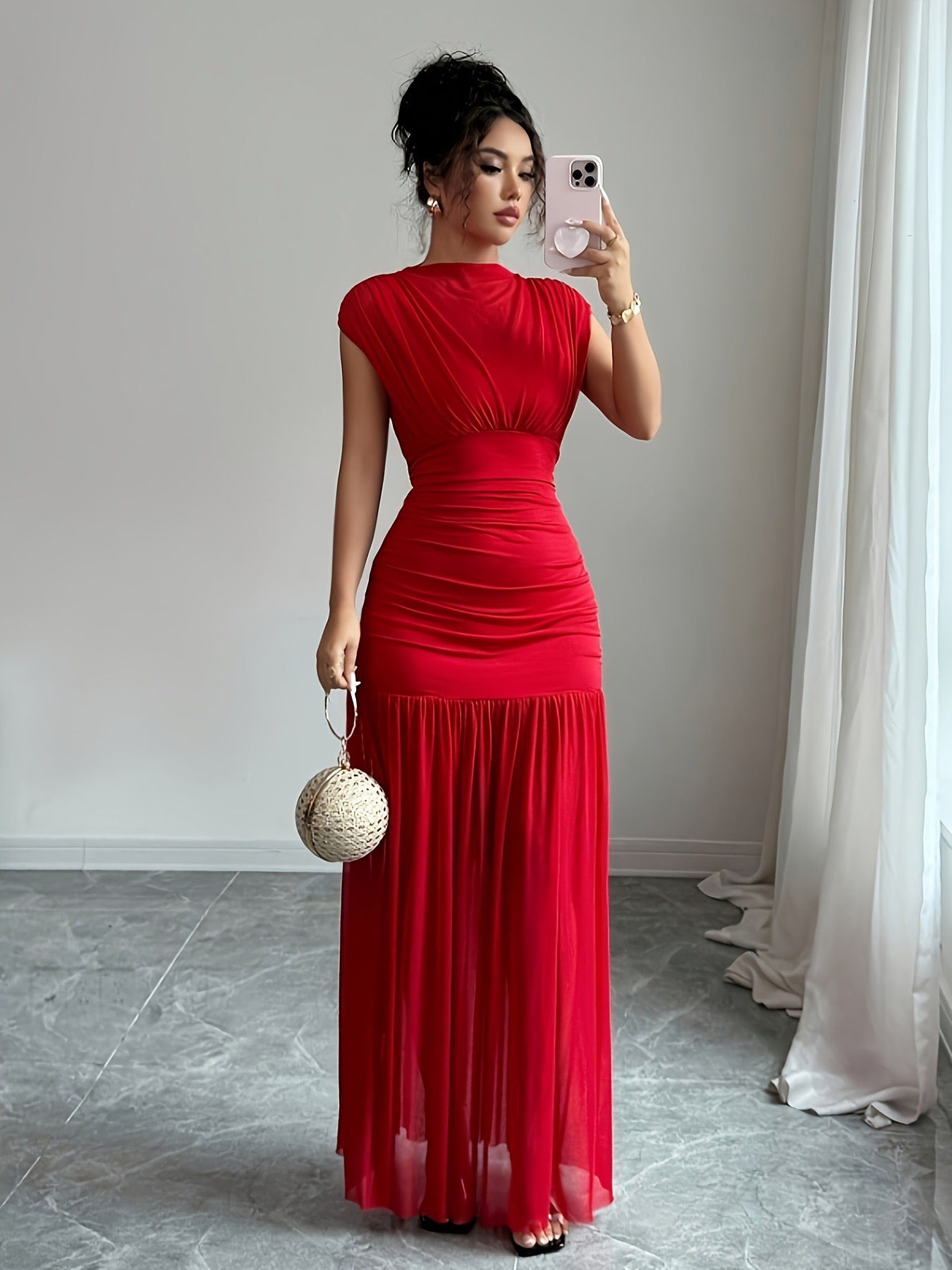 Elegant red dress