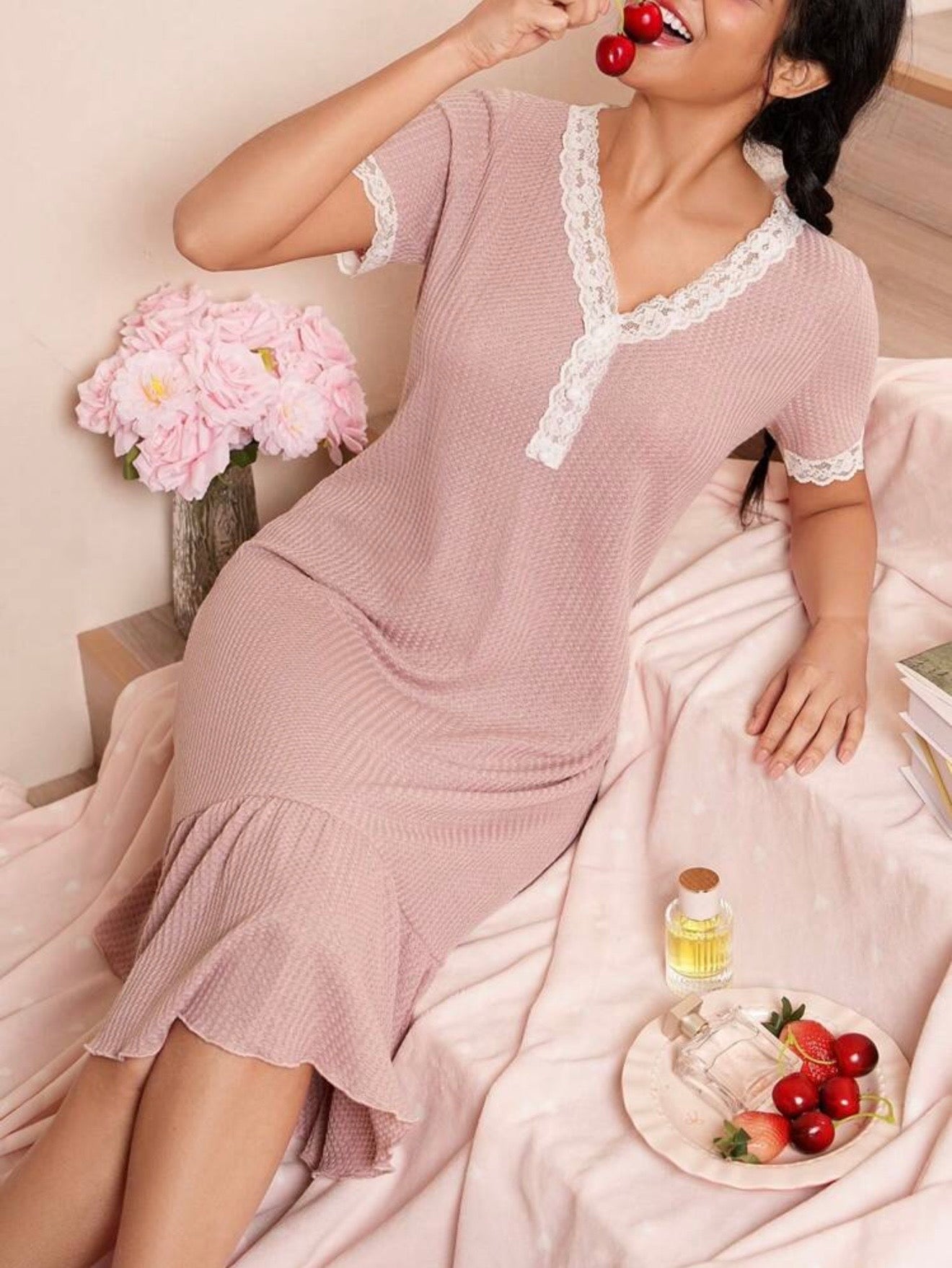 Pinky night dress