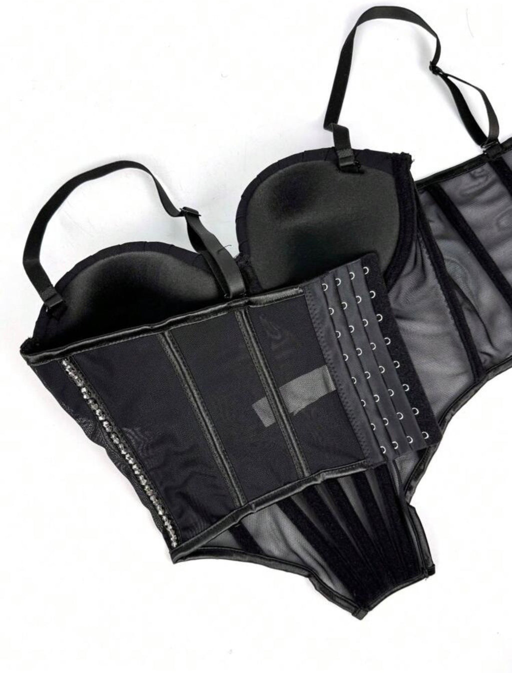 Black  corset with strass