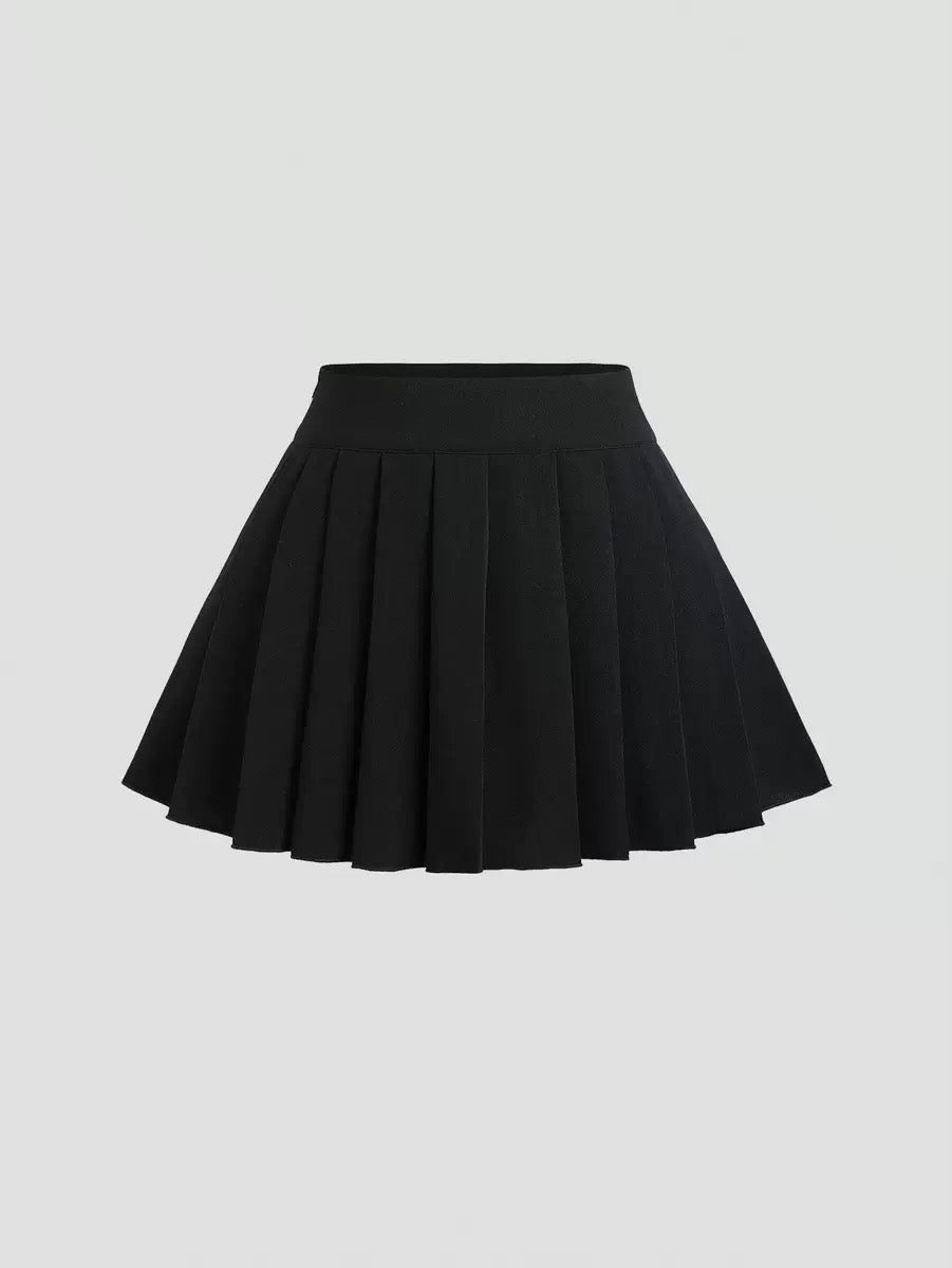 Woman black set (vest+skirt)