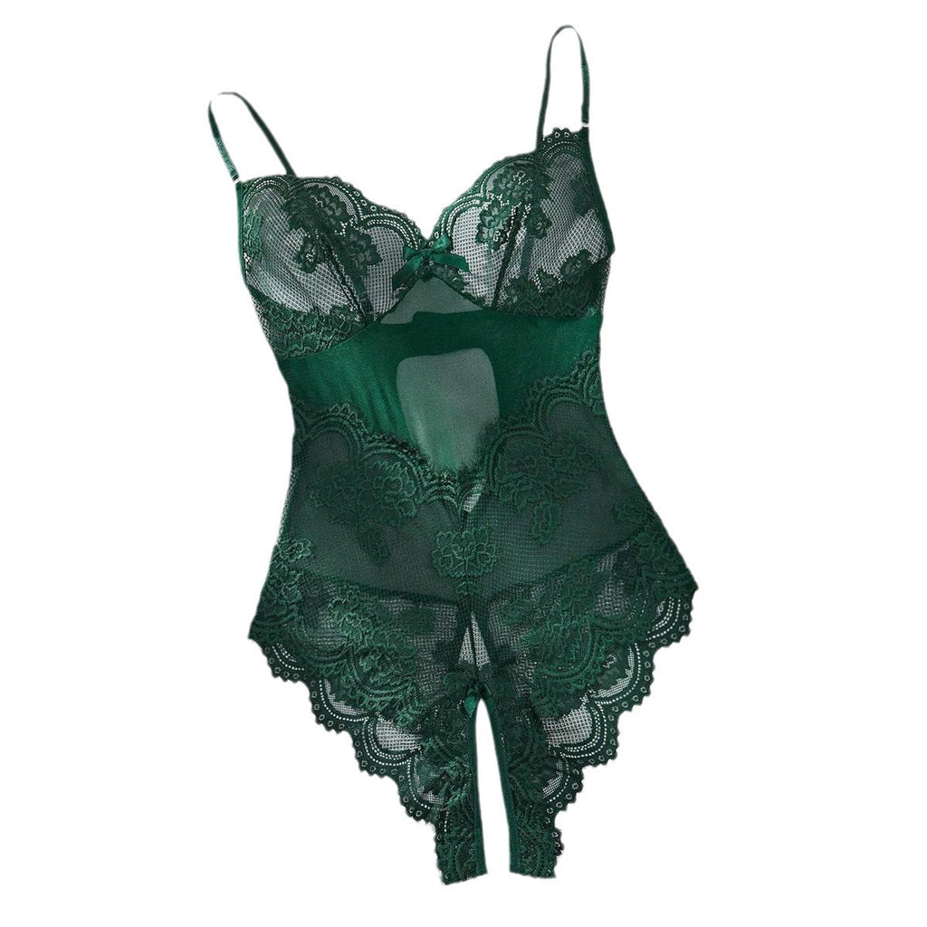 Green bodysuit lingerie