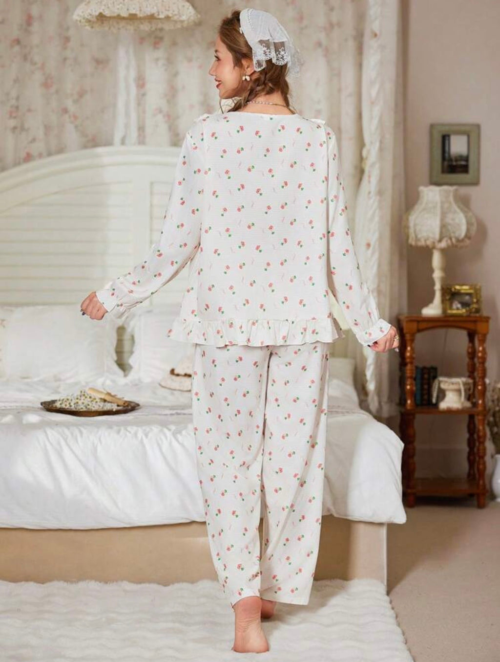 Ruffle pajama set