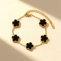 Black flower bracelet