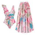 Flowery swimsuit 2 pieces