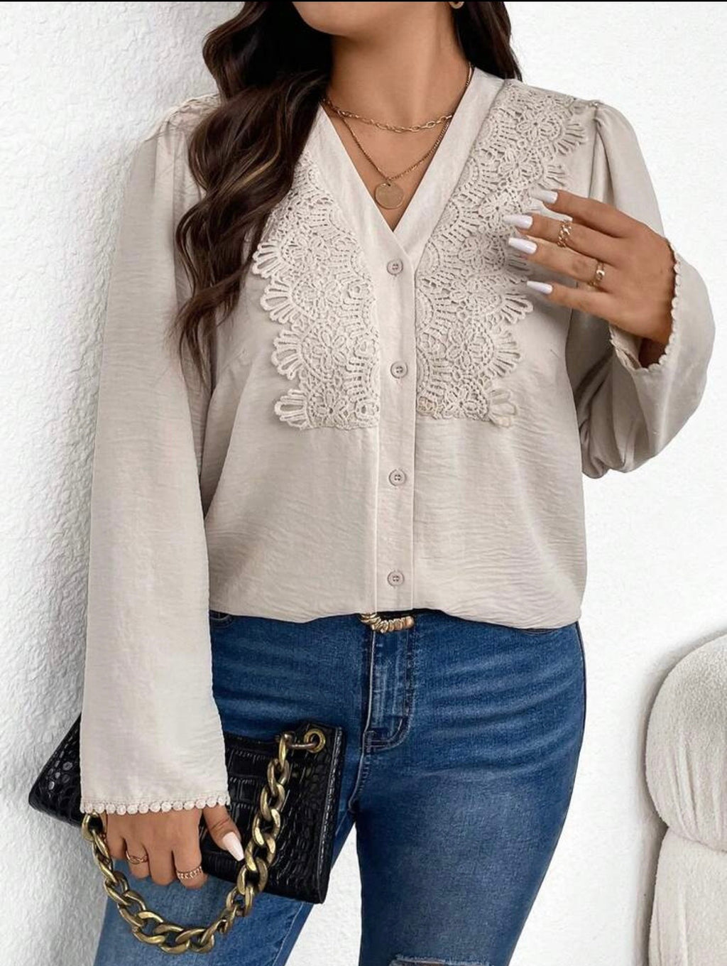 Plus size women blouse