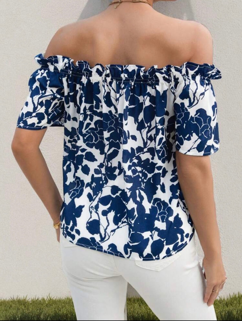 Shein off shoulder blouse