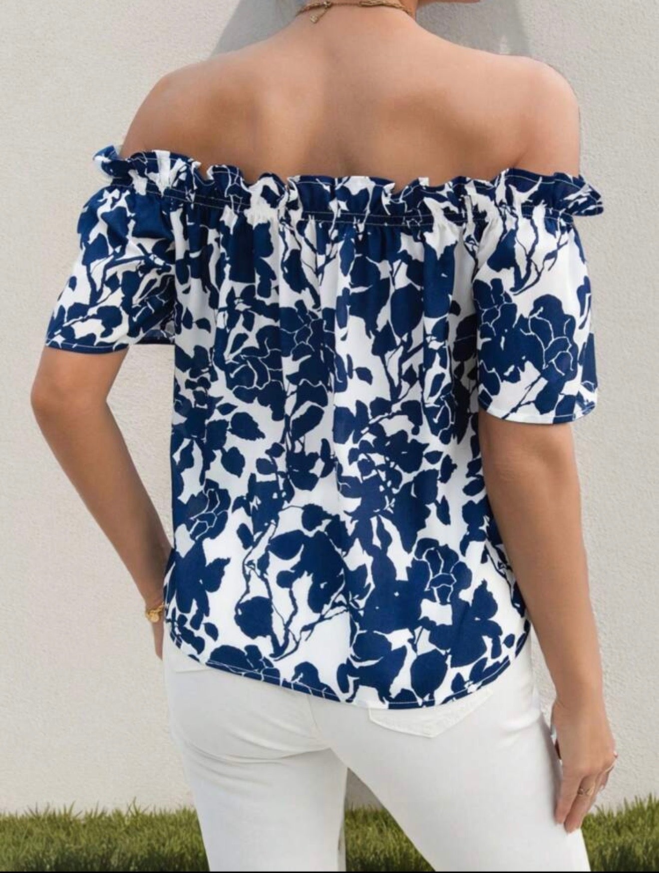 Shein off shoulder blouse