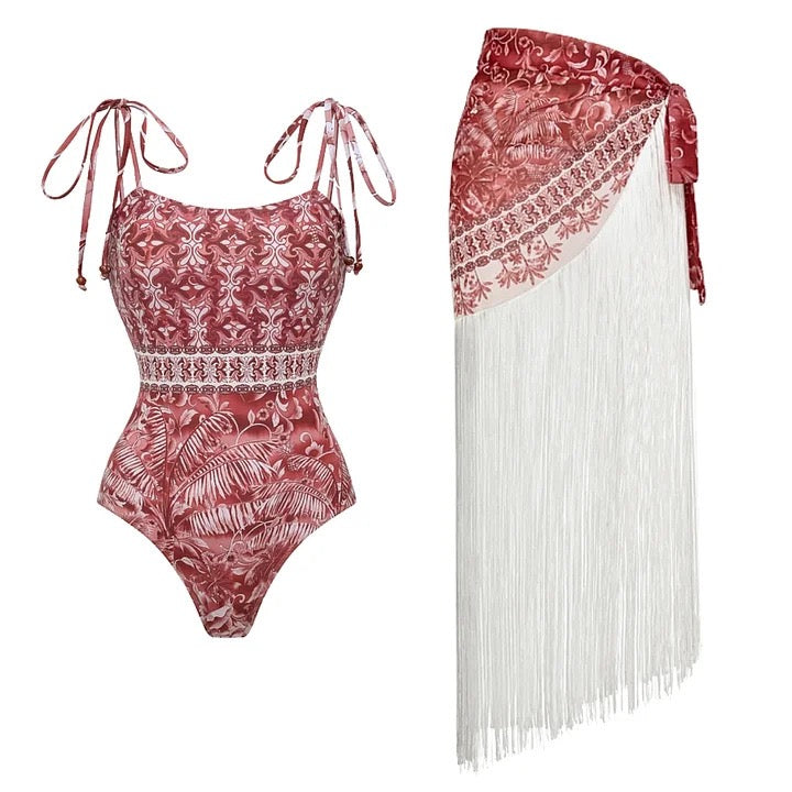 Red  swimsuit 2 pieces