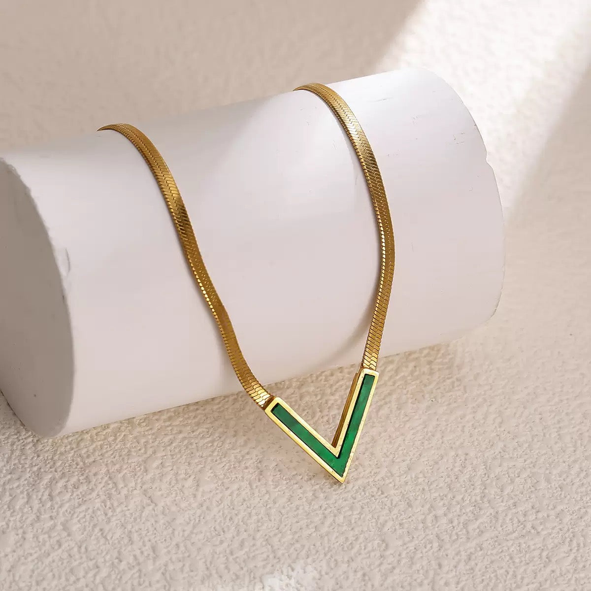 V necklace