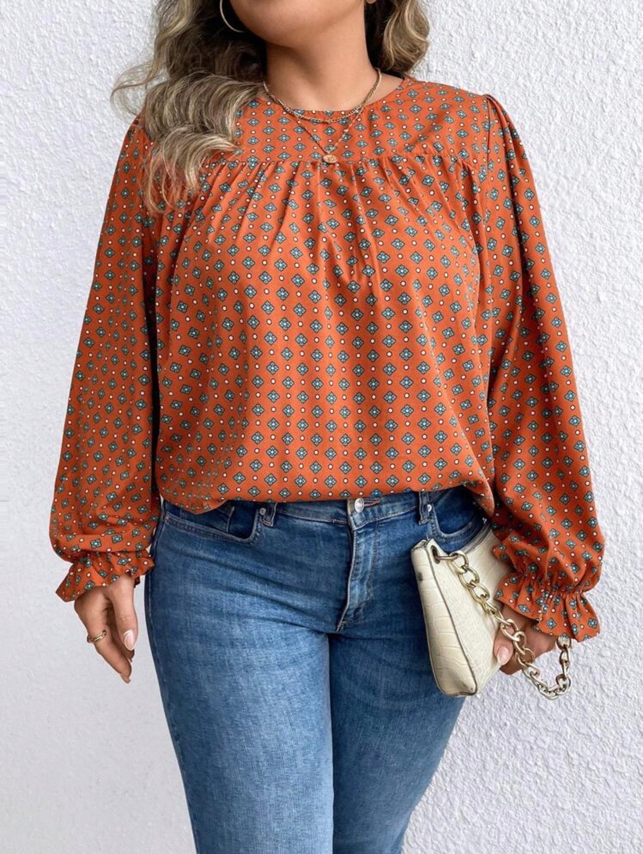 Shein plus size blouse