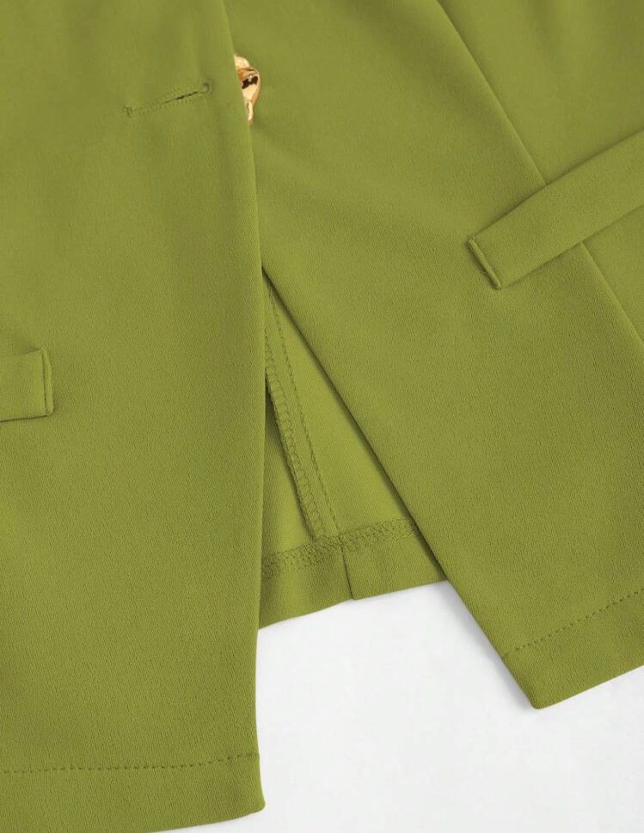 Woman green set (vest+skirt)