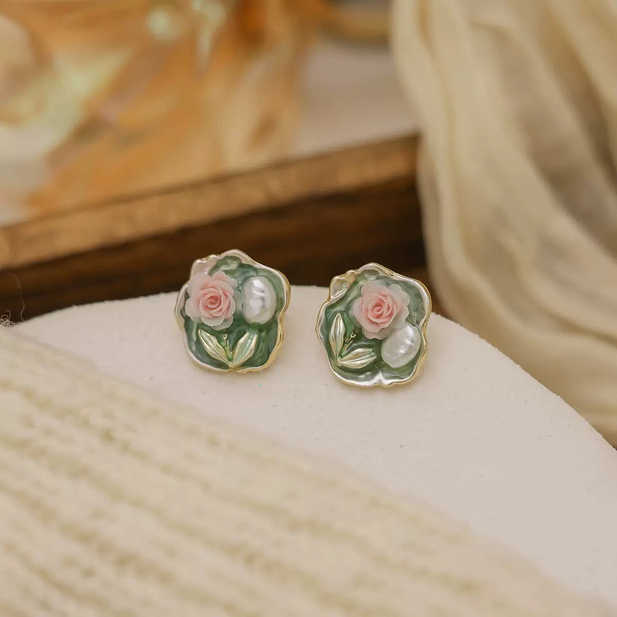 French style vintage earrings