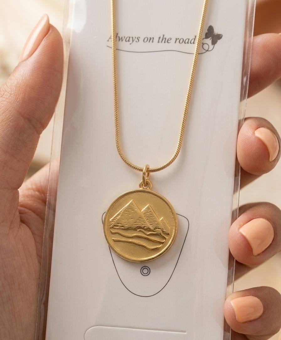 Egyptian coin necklace