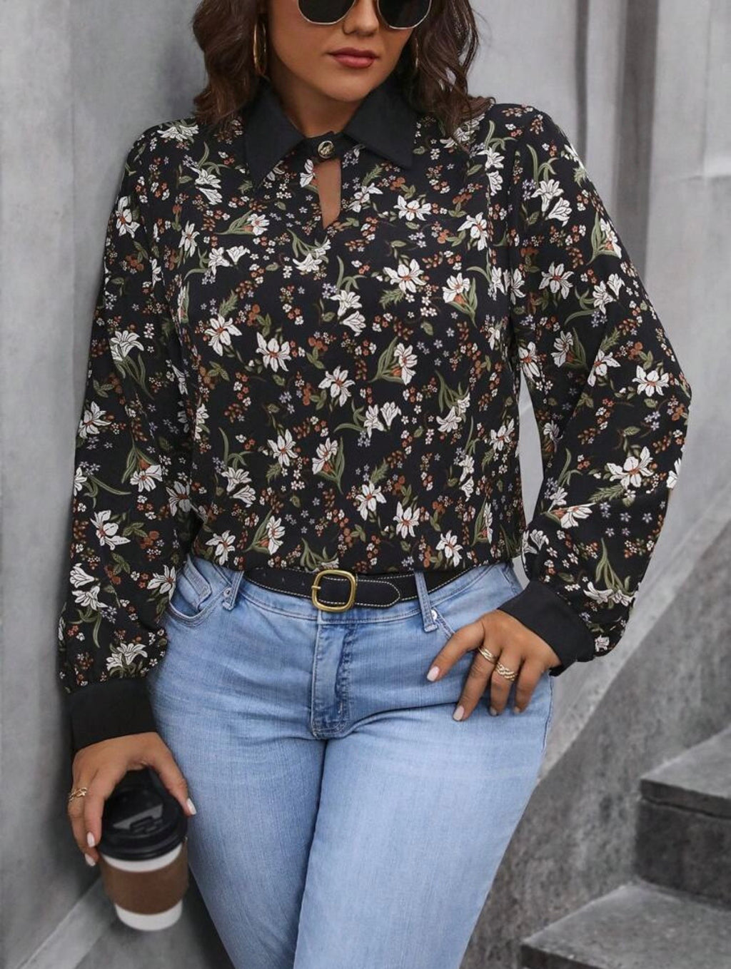 Shein plus size blouse